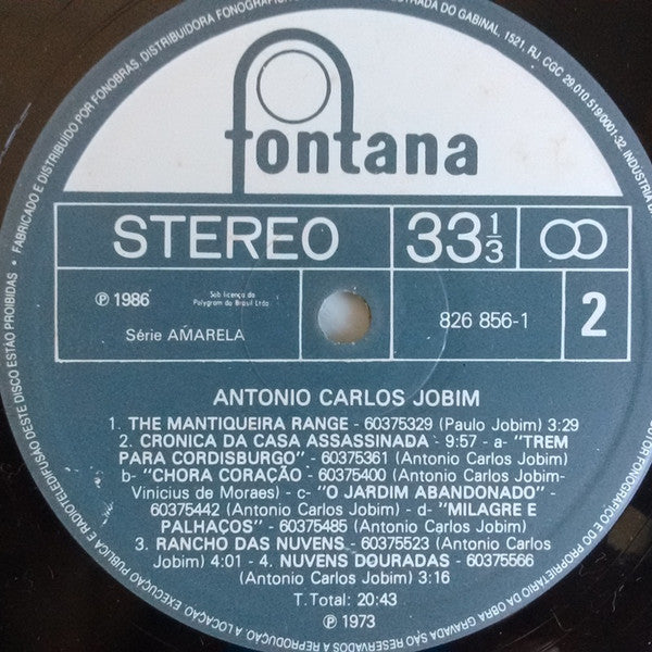 Antonio Carlos Jobim : Matita Perê (LP, Album, RE)
