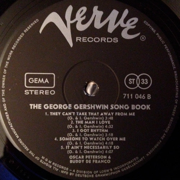 Oscar Peterson & Buddy DeFranco : The George Gershwin Song Book (LP, Album)