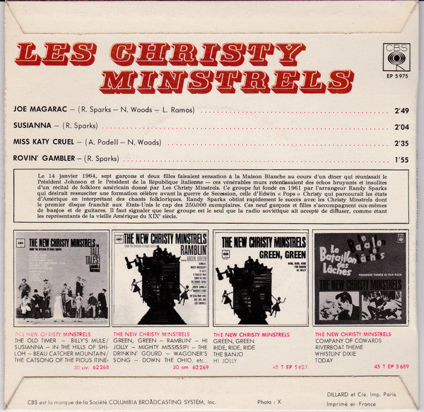 The New Christy Minstrels : Les Christy Minstrels (7", EP)
