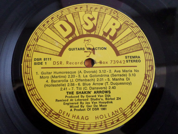 The Shakin' Arrows : Guitars In Action (LP, Album)