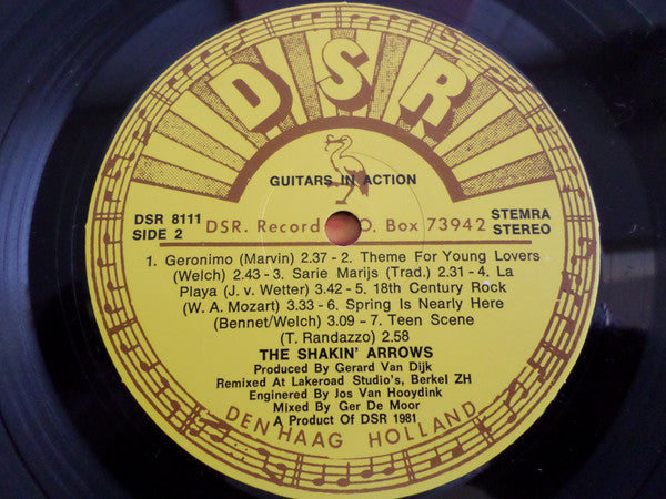 The Shakin' Arrows : Guitars In Action (LP, Album)