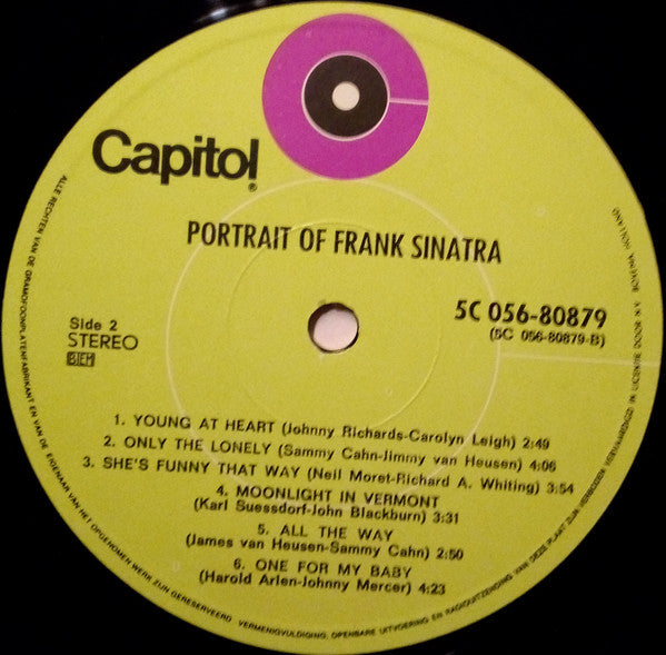 Frank Sinatra : Portrait Of Frank Sinatra (LP, Comp)