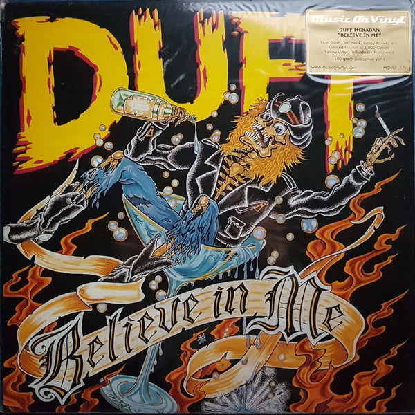 Duff McKagan : Believe In Me (LP, Album, Ltd, Num, RE, Yel)