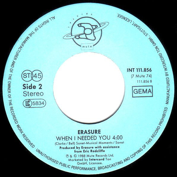 Erasure : Ship Of Fools (7", Single)
