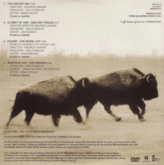 U2 : The Best Of 1990 - 2000 (DVD-V, Promo)