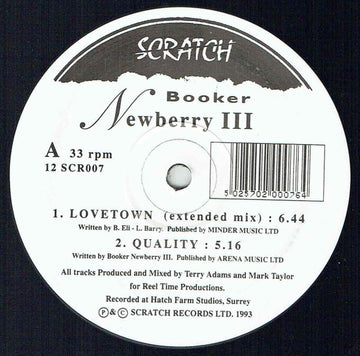 Booker Newberry III : Lovetown (Extended Mix) (12")