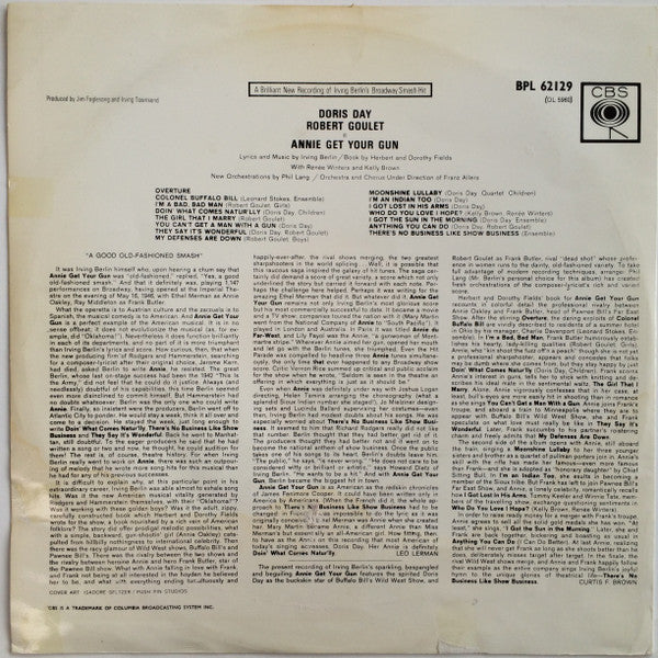 Doris Day, Robert Goulet : Annie Get Your Gun (LP, Album)