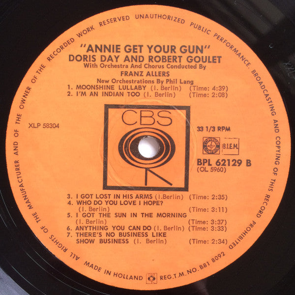 Doris Day, Robert Goulet : Annie Get Your Gun (LP, Album)