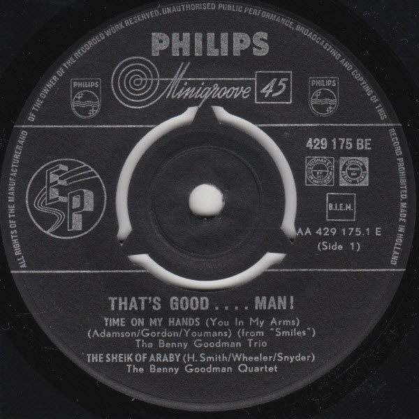 Benny Goodman : That's Good...man! (7", EP)