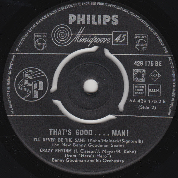 Benny Goodman : That's Good...man! (7", EP)
