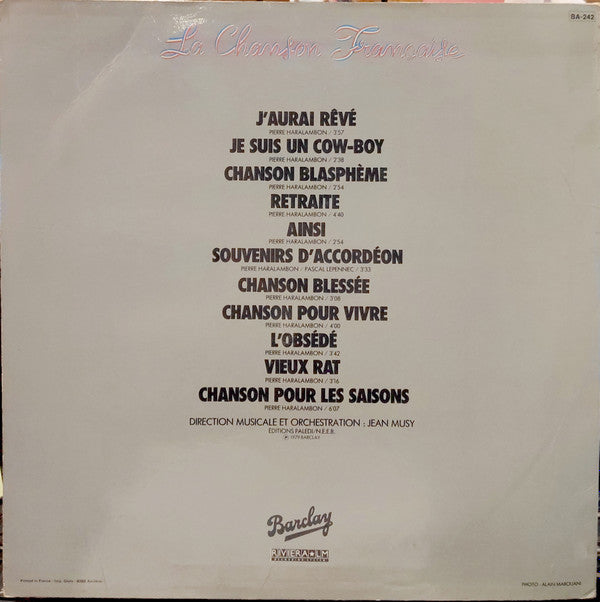 Pierre Haralambon : La Chanson Française (LP, Comp)