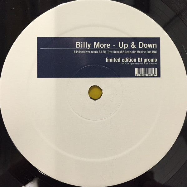Billy More : Up & Down (12", Ltd, Promo)