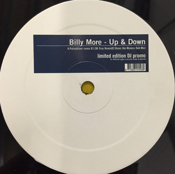 Billy More : Up & Down (12", Ltd, Promo)
