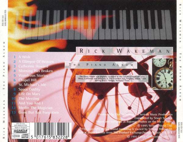 Rick Wakeman : The Piano Album (CD, Album, Jew)
