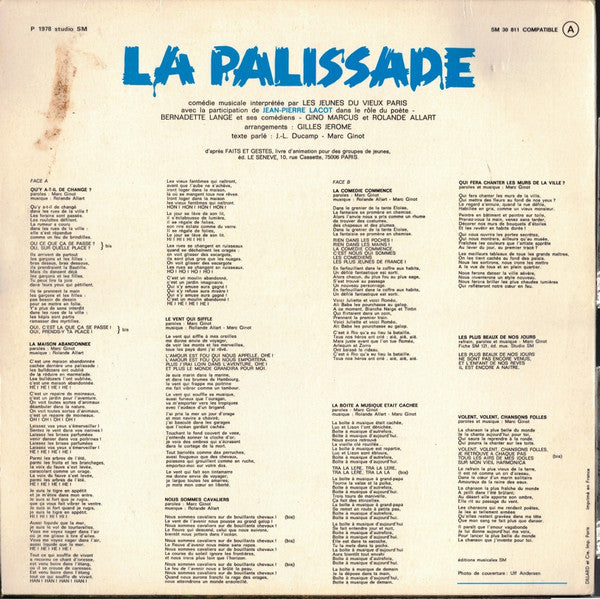 Les Jeunes Du Vieux Paris : La Palissade (LP)