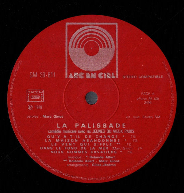 Les Jeunes Du Vieux Paris : La Palissade (LP)