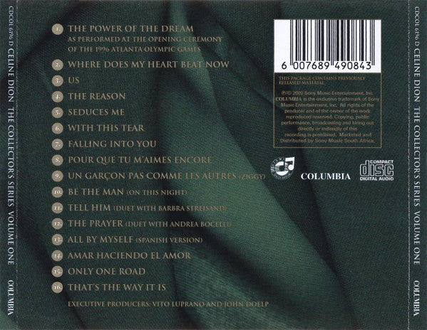Céline Dion : The Collector's Series Volume One (CD, Comp)