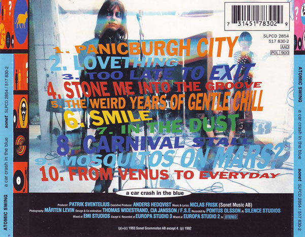 Atomic Swing : A Car Crash In The Blue (CD, Album)