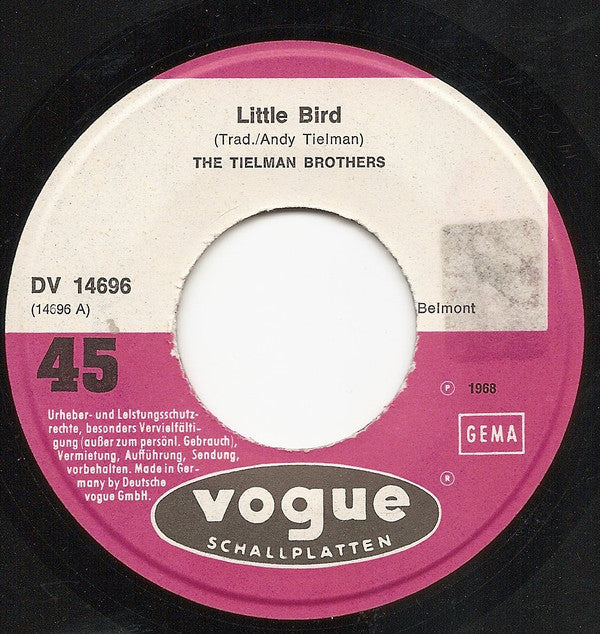 The Tielman Brothers* : Little Bird / Gone For Good (7", Single)