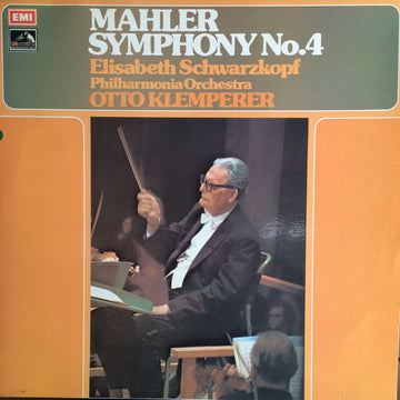 Elisabeth Schwarzkopf, Philharmonia Orchestra Conducted By Otto Klemperer / Gustav Mahler : Symphony No. 4 in G major (LP, RE, RP)