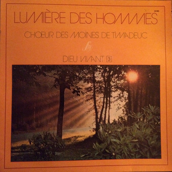 Chœur Des Moines De L'Abbaye De Timadeuc : Lumière Des Hommes (LP)