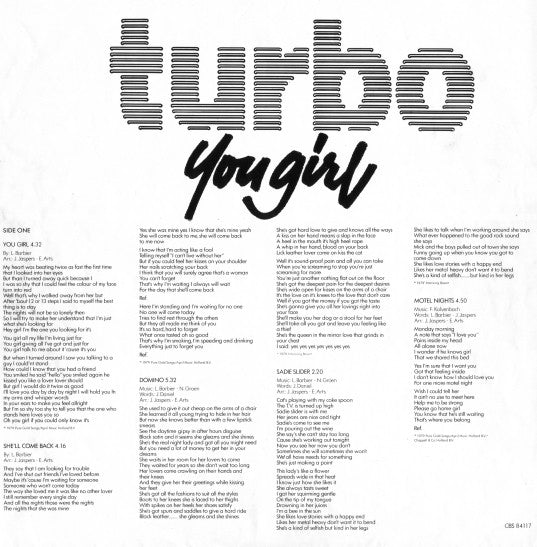 Turbo (4) : You Girl (LP)