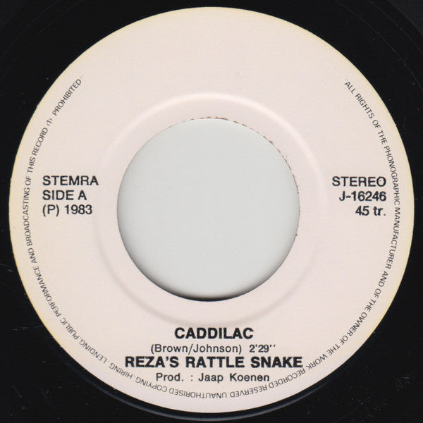 Reza's Rattle Snake : Caddilac (7", Single)