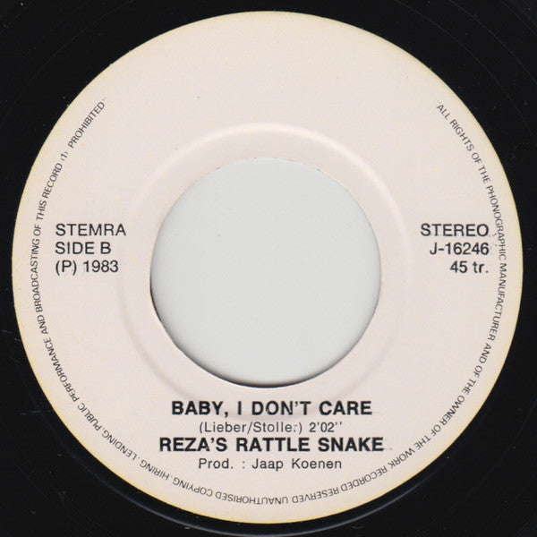 Reza's Rattle Snake : Caddilac (7", Single)
