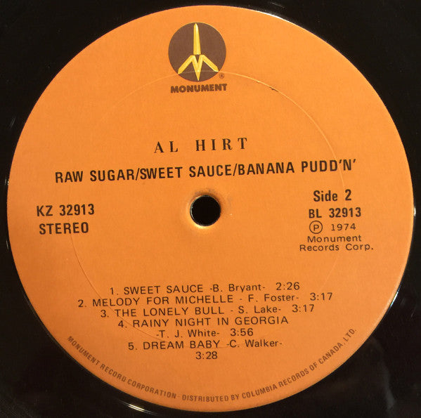 Al Hirt : Raw Sugar / Sweet Sauce / Banana Pudd'n' (LP, Album)