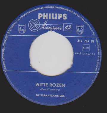 De Straatzangers : Witte Rozen (7", Single)