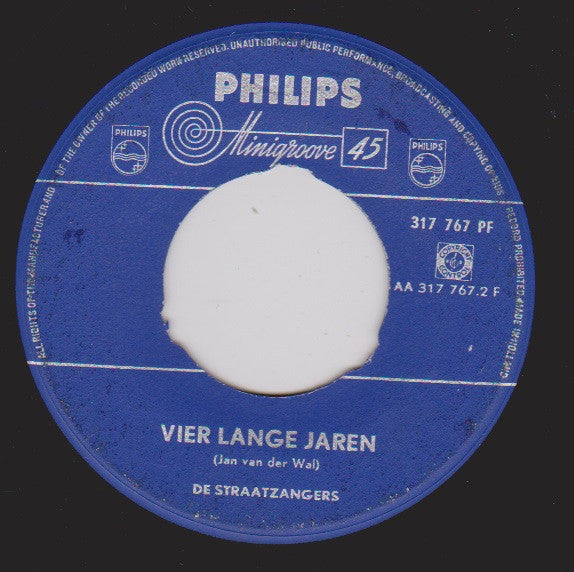 De Straatzangers : Witte Rozen (7", Single)