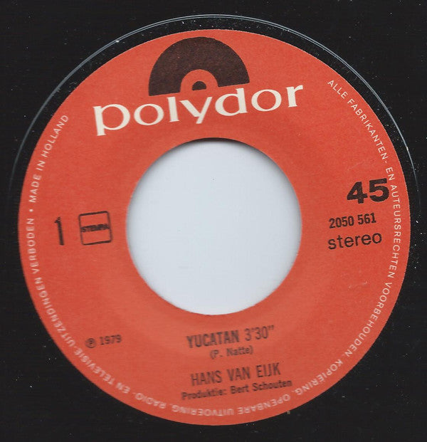 Hans Van Eijk : Yucatan (7", Single)