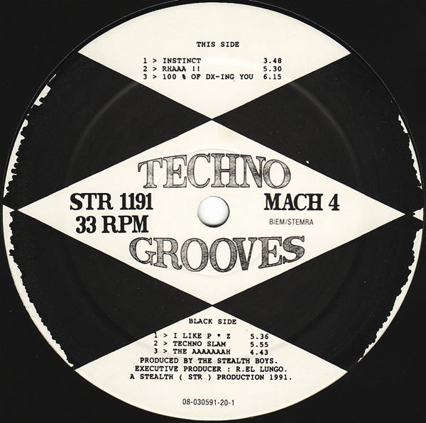 Techno Grooves : Mach 4 (12", EP)