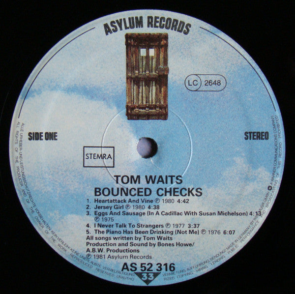 Tom Waits : Bounced Checks (LP, Comp)