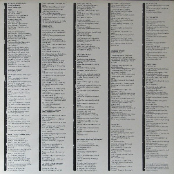 The Sutherland Brothers* : When The Night Comes Down (LP, Album, San)