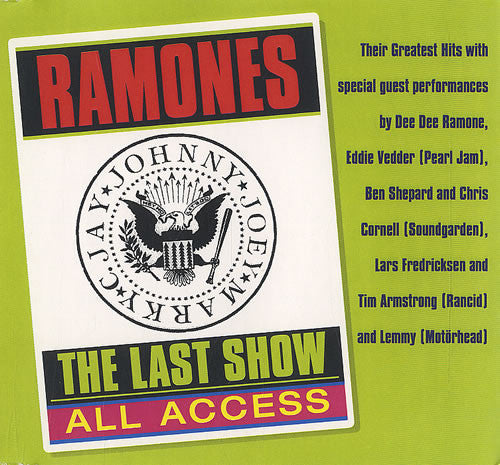 Ramones : The Last Show - All Access (CD, Album, Promo)