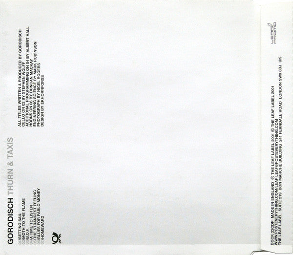 Gorodisch : Thurn & Taxis (CD, MiniAlbum, Promo)
