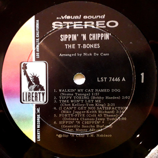 The T-Bones : Sippin' 'N Chippin' (LP, Album)