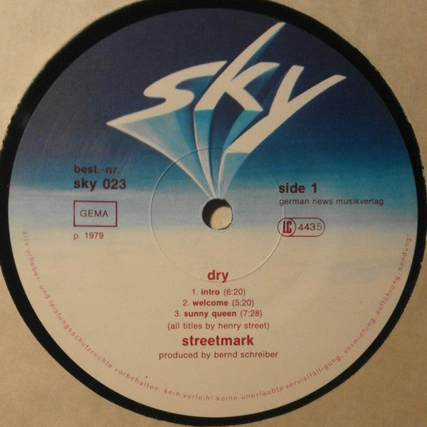 Streetmark : Dry (LP, Album)