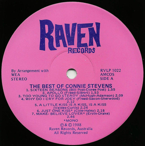 Connie Stevens : The Best Of Connie Stevens (LP, Album, Comp)