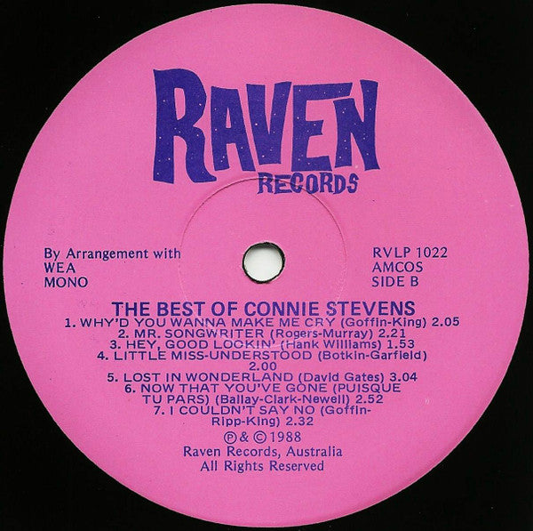 Connie Stevens : The Best Of Connie Stevens (LP, Album, Comp)