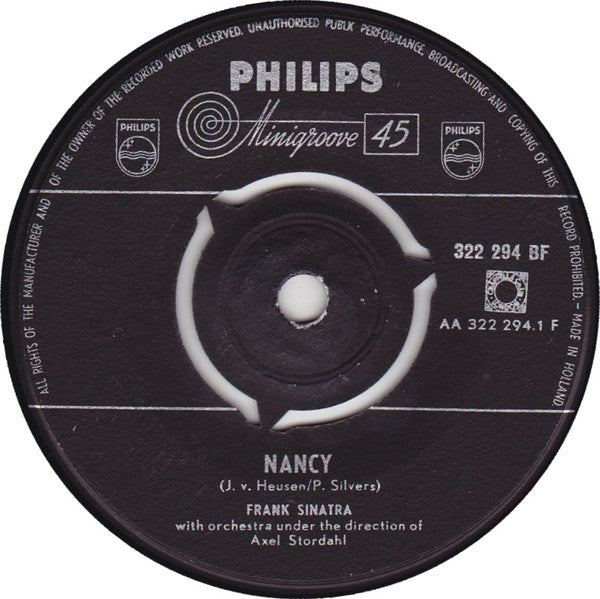 Frank Sinatra : Nancy (7", Single)