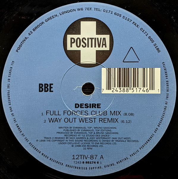 B.B.E. : Desire (12", 176)