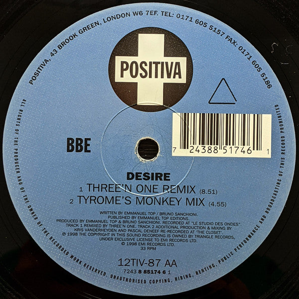 B.B.E. : Desire (12", 176)
