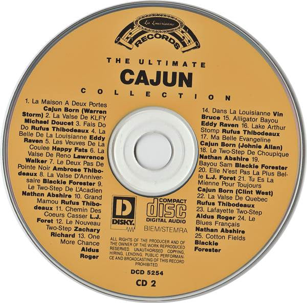 Various : The Ultimate Cajun Collection (2xCD, Comp + Box)