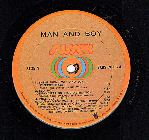 J.J. Johnson : Man And Boy (Original Motion Picture Score) (LP, Album)
