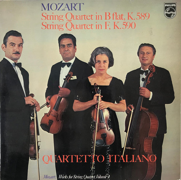 Wolfgang Amadeus Mozart - Quartetto Italiano : Werke Für Streichquartett, Folge 4: Streichquartett B-dur KV 589, Streichquartett F-dur KV 590 (LP, Album)