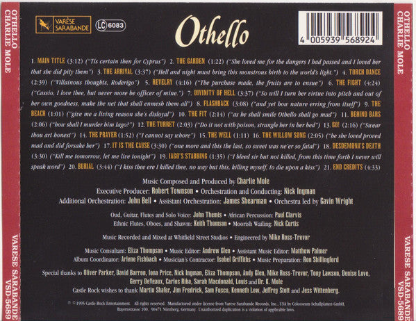 Charlie Mole : Othello (CD, Album)