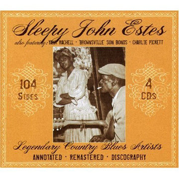 Sleepy John Estes Also Featuring: Yank Rachell, Son Bonds, Charlie Pickett : Legendary Country Blues Artists (4xCD, Comp + Box)