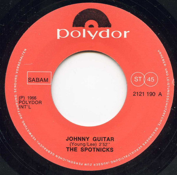 The Spotnicks : Johnny Guitar / Orange Blossom Special (7", Single, RE)